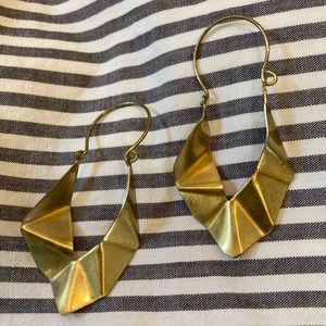 Anthropologie Brass Earrings